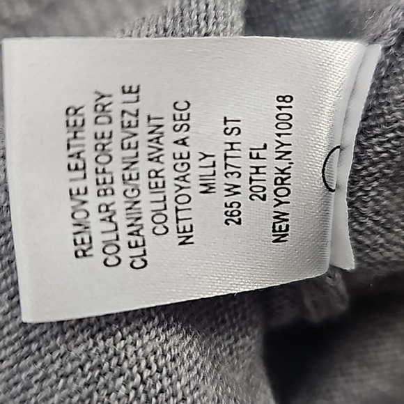 Milly gray sweater sz M - Picture 9 of 15